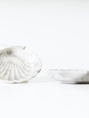 Conjunto de duas conchas em Jesmonite